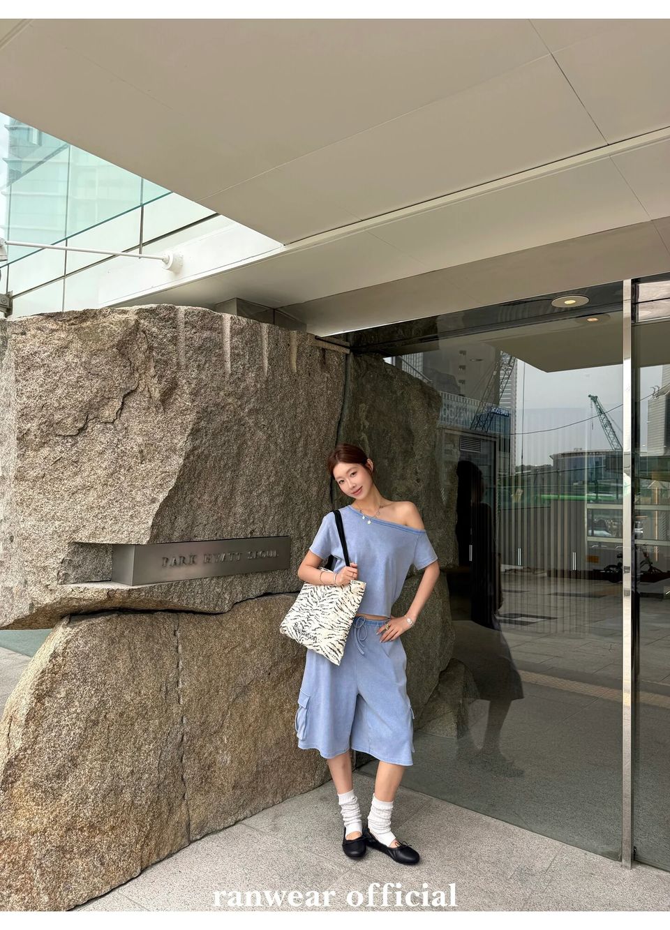 워시드 원숄더탑 백스트랩 버뮤다팬츠 (개별선택) 상세 이미지 66