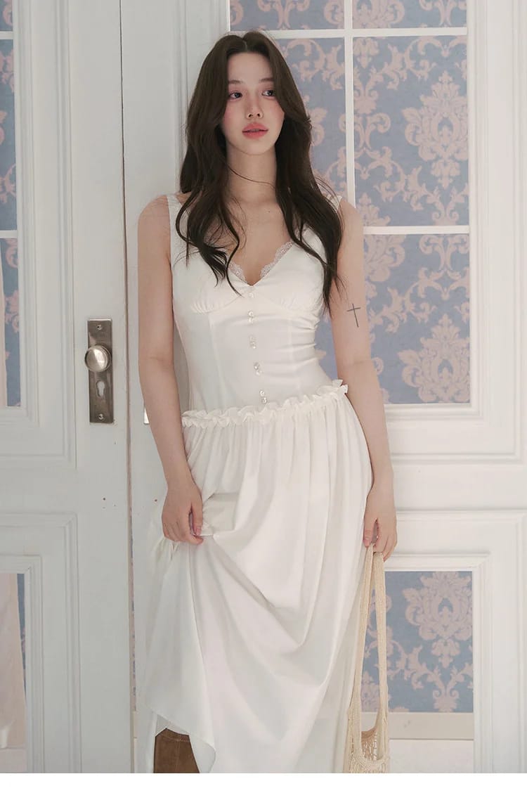 모달 러플 코르셋 롱원피스 상세 이미지 9