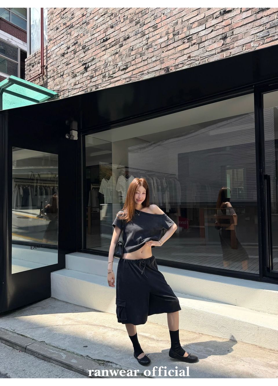 워시드 원숄더탑 백스트랩 버뮤다팬츠 (개별선택) 상세 이미지 64