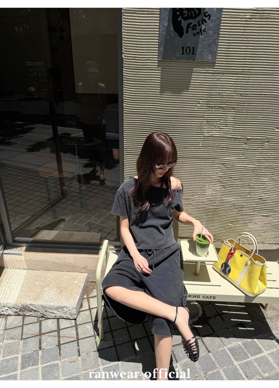 워시드 원숄더탑 백스트랩 버뮤다팬츠 (개별선택) 상세 이미지 90