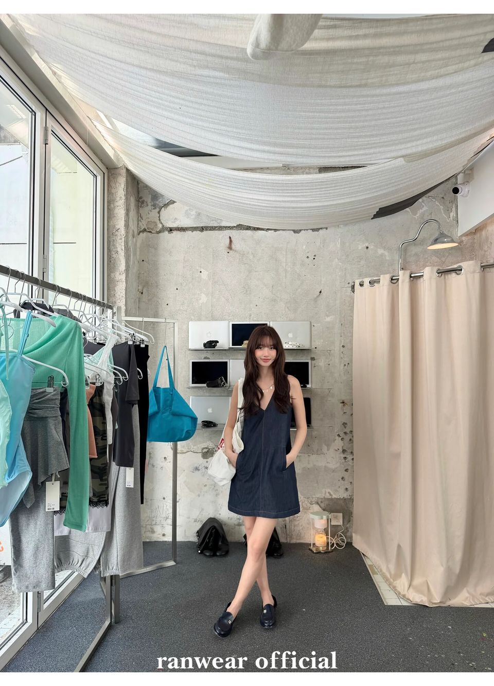 라이오셀 데님 미니원피스 밴딩팬츠 (개별선택) 상세 이미지 23