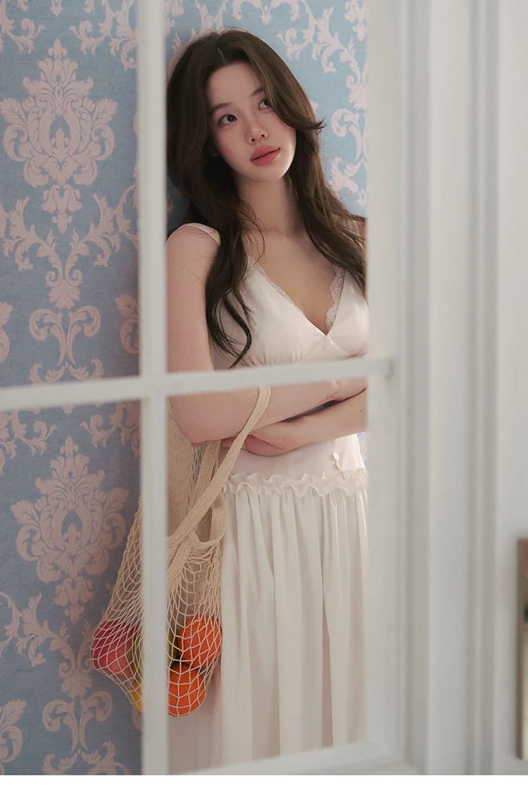 모달 러플 코르셋 롱원피스 상세 이미지 12