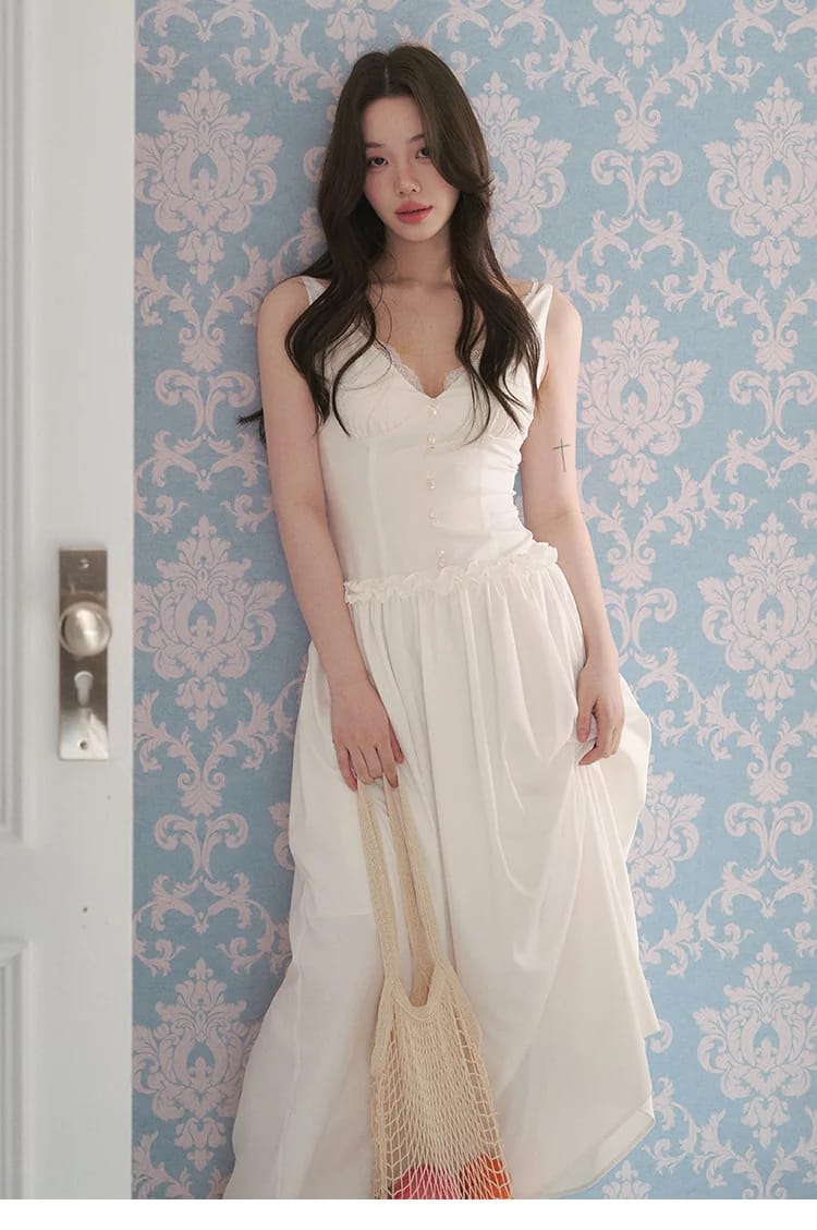 모달 러플 코르셋 롱원피스 상세 이미지 7