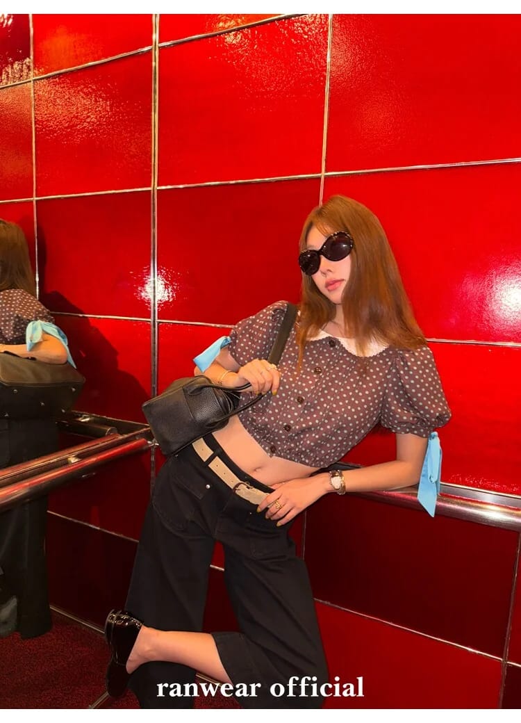 블랙 포켓 앵클 플레어 팬츠 상세 이미지 7