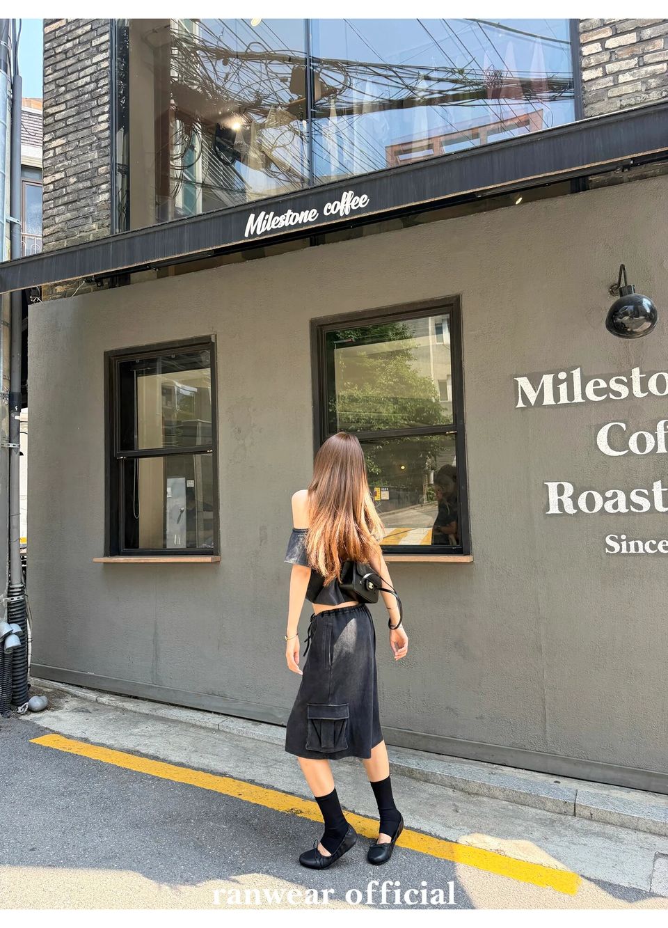 워시드 원숄더탑 백스트랩 버뮤다팬츠 (개별선택) 상세 이미지 82