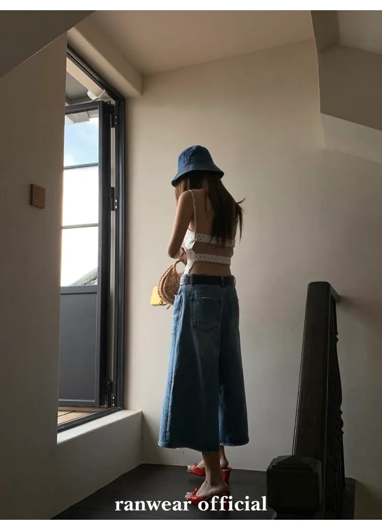 도트 백스모크밴딩 슬리브리스 스커트 (개별선택) 상세 이미지 87