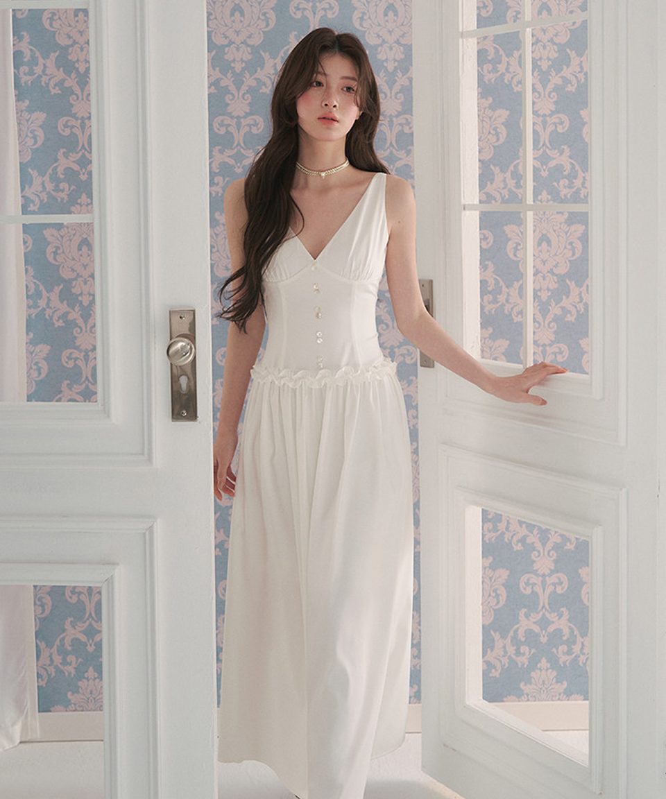 모달 러플 코르셋 롱원피스 추가 이미지 1