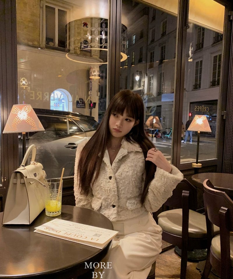 카라 투버튼 포그니 퍼 숏자켓 추가 이미지 1