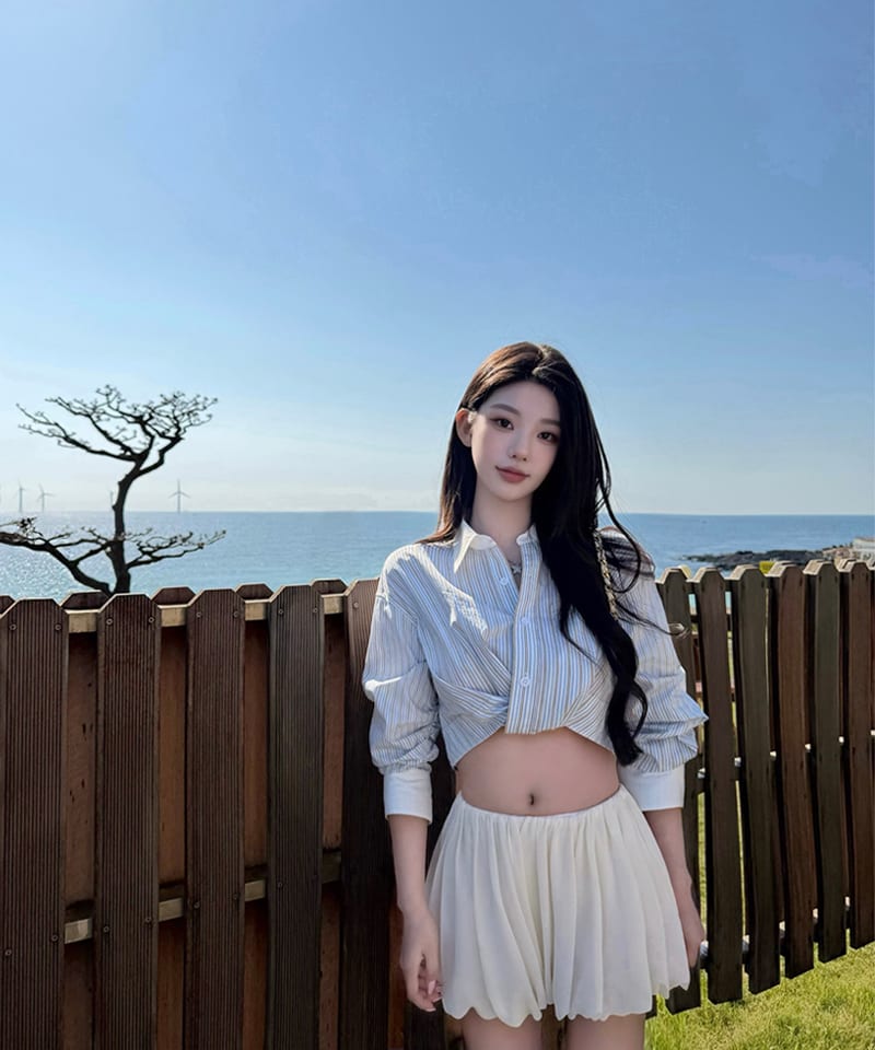 시폰 마시멜로 밴딩 스커트팬츠 추가 이미지 3