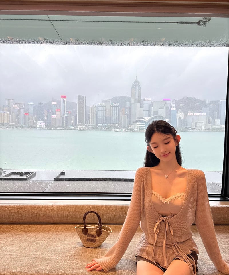 린넨 모헤어울 벨티드 랩 가디건 추가 이미지 2