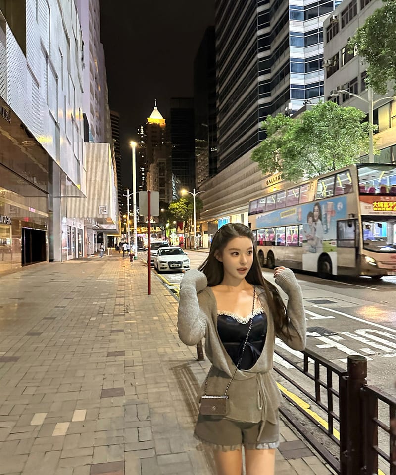린넨 모헤어울 벨티드 랩 가디건 추가 이미지 4