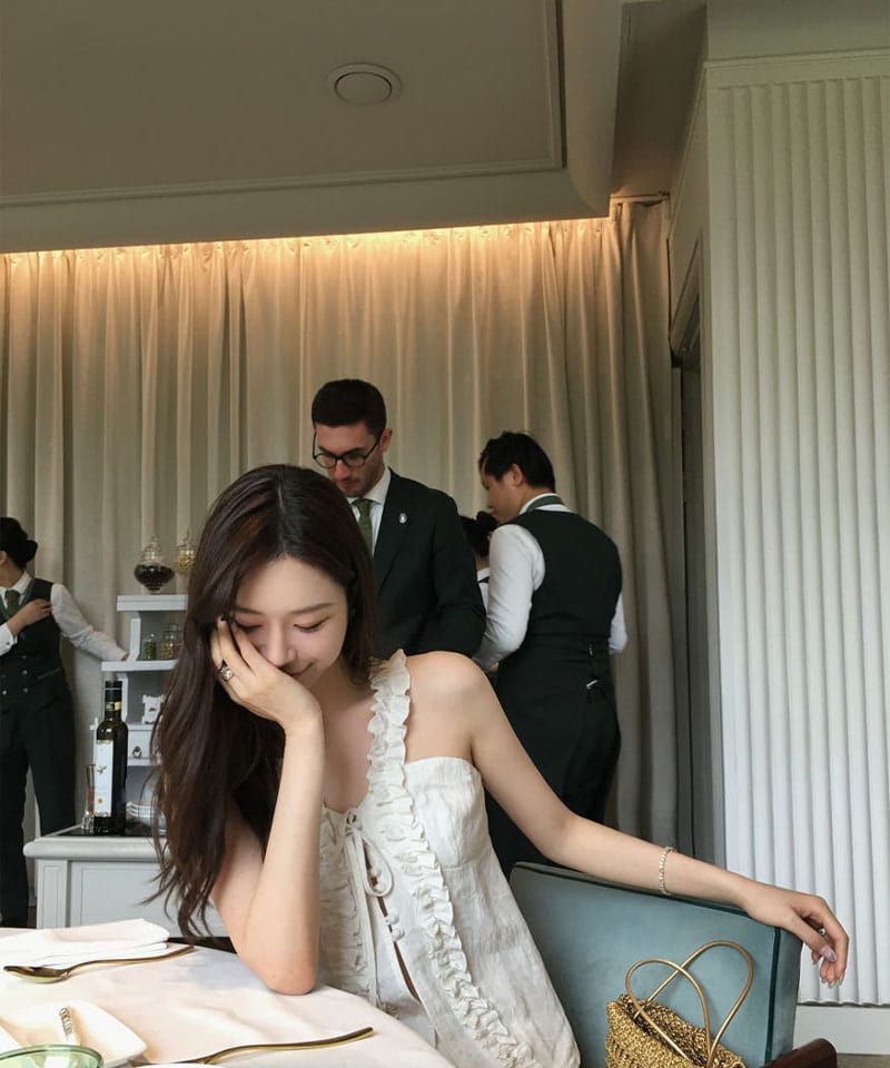 린넨 러플 탑 와이드팬츠 투피스 (개별선택) 추가 이미지 4