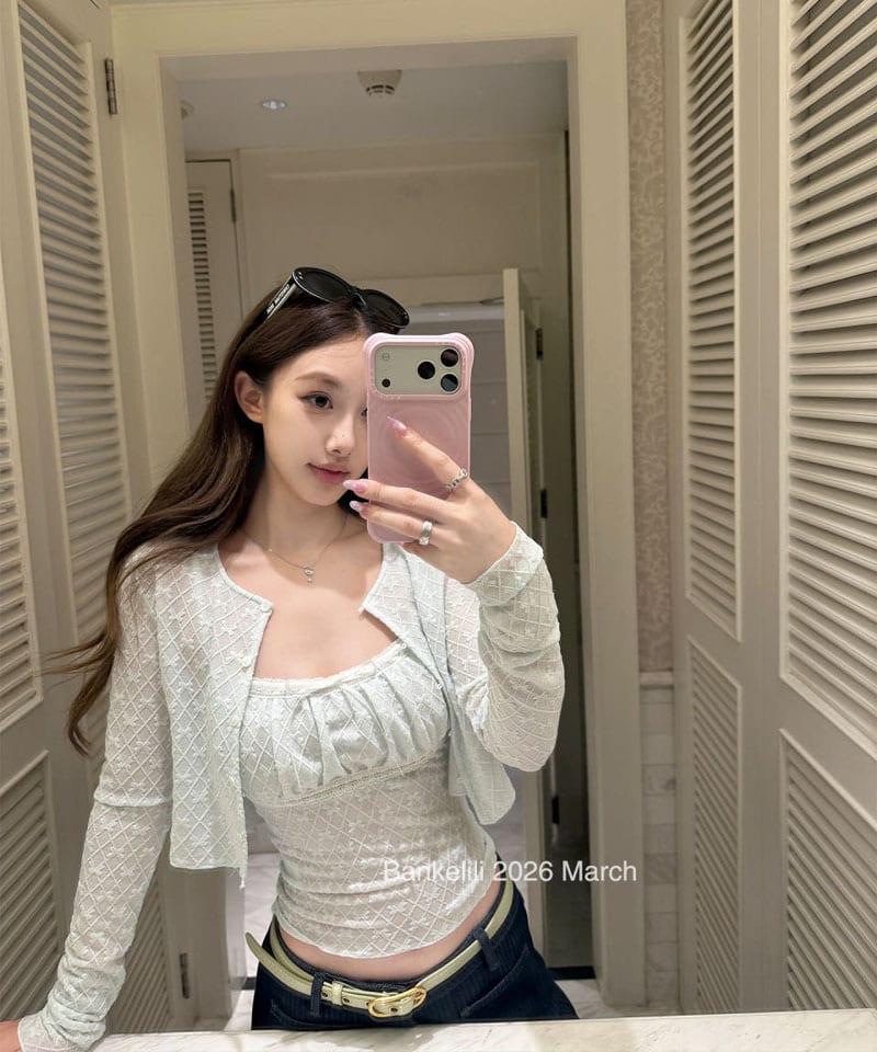 다이아리본 레이스 나시 가디건 투피스 (개별선택) 추가 이미지 1