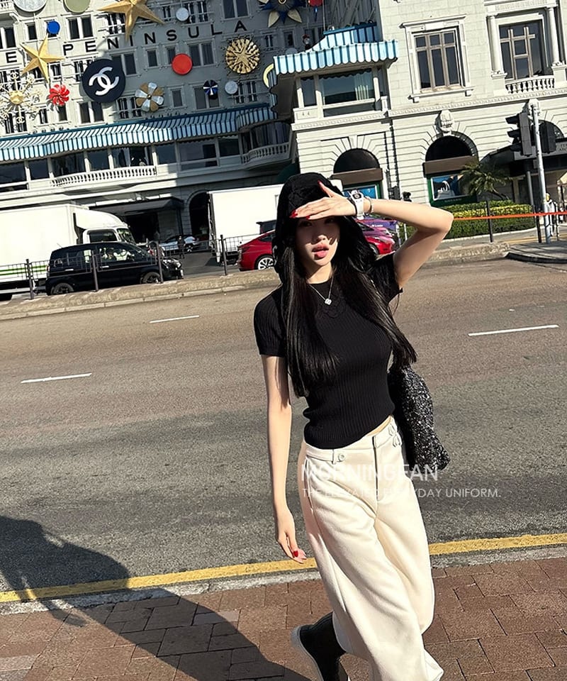 더블스트랩 버튼 울 슬랙스 추가 이미지 2