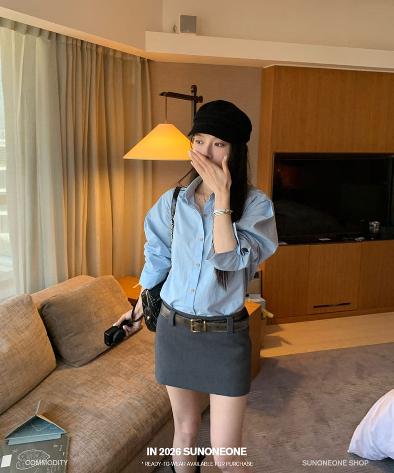 세미로우 H라인 미니스커트 대표 이미지