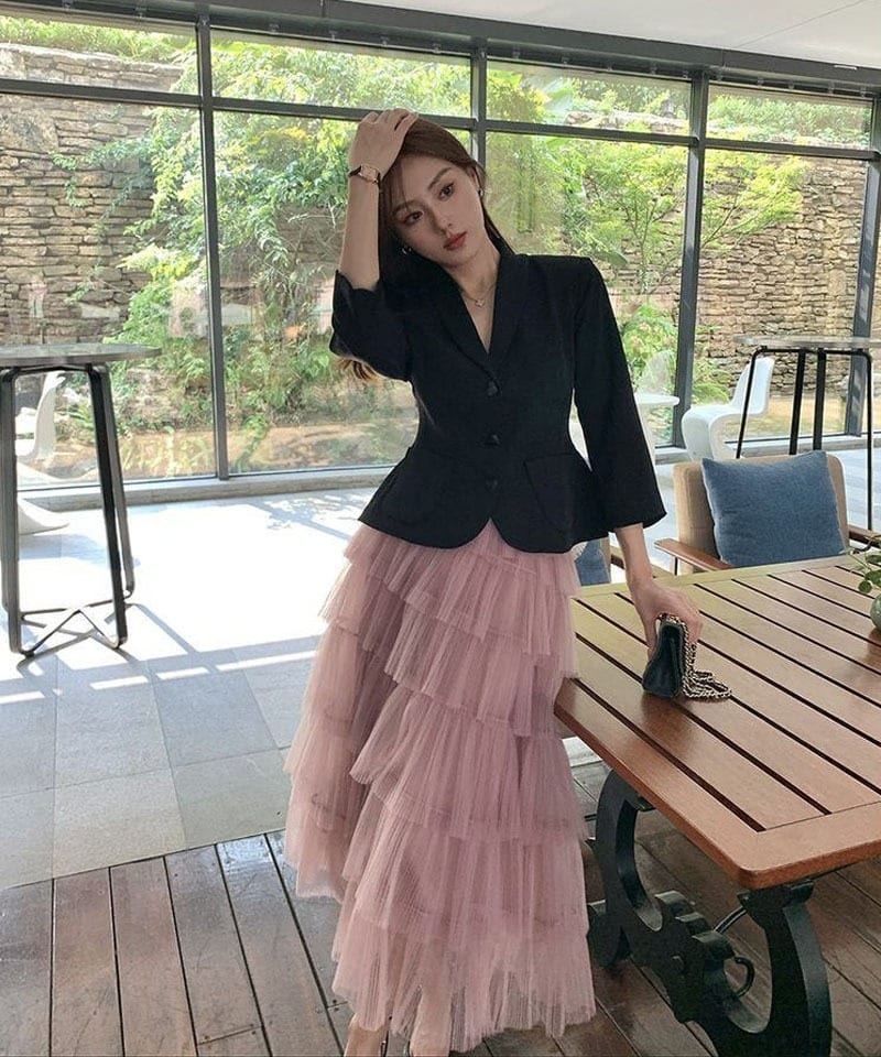 하트버튼 포켓 슬림핏 숏자켓 대표 이미지