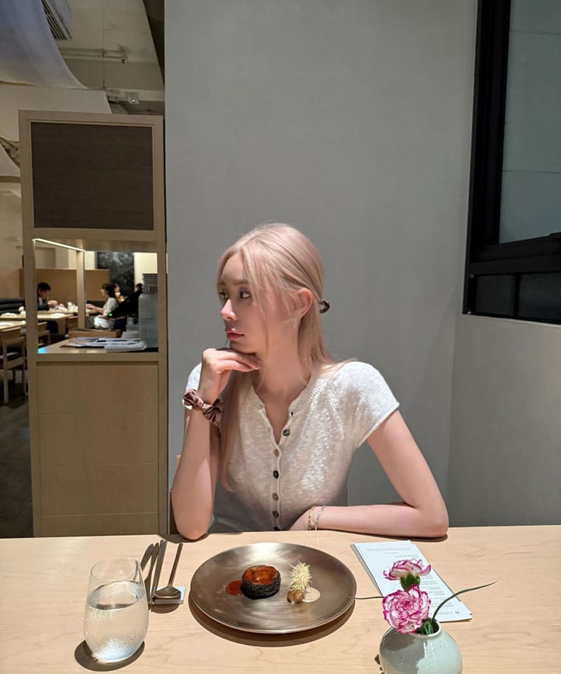 컬러버튼 코튼 반팔 가디건 추가 이미지 1