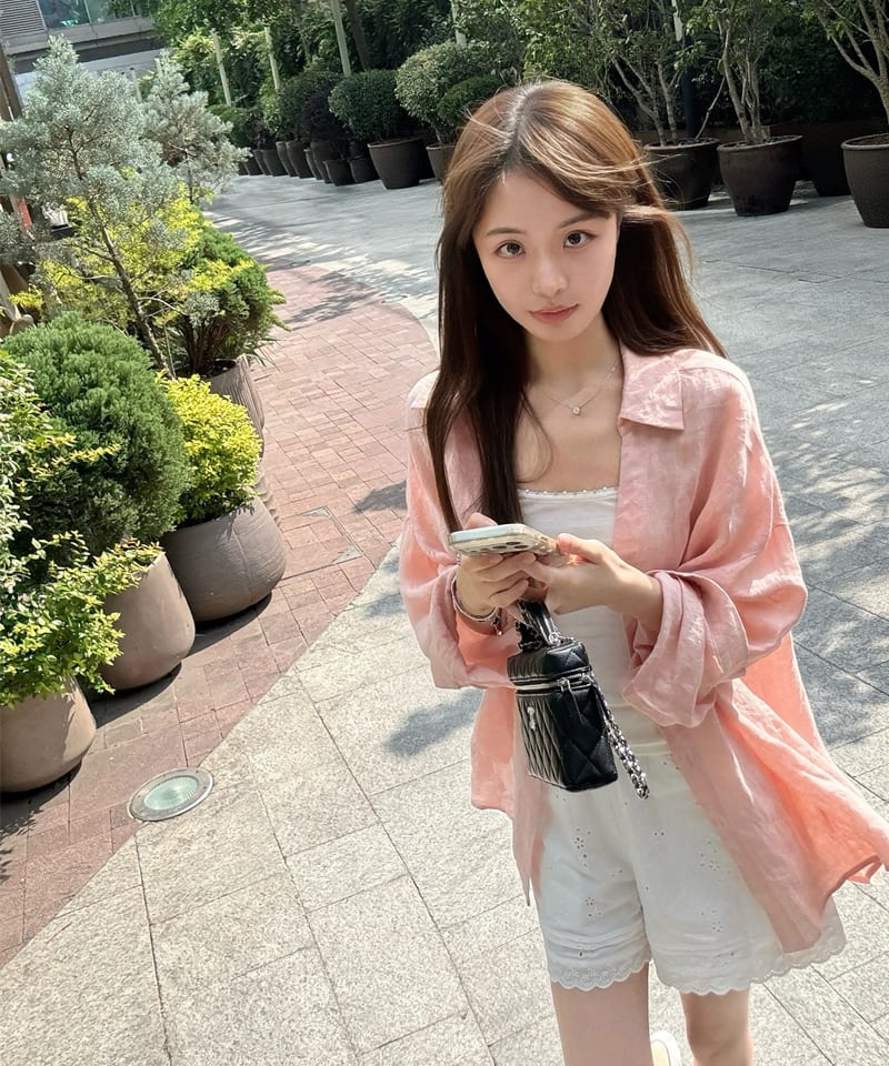 SS 100린넨 릴랙스드 긴팔 셔츠 추가 이미지 3