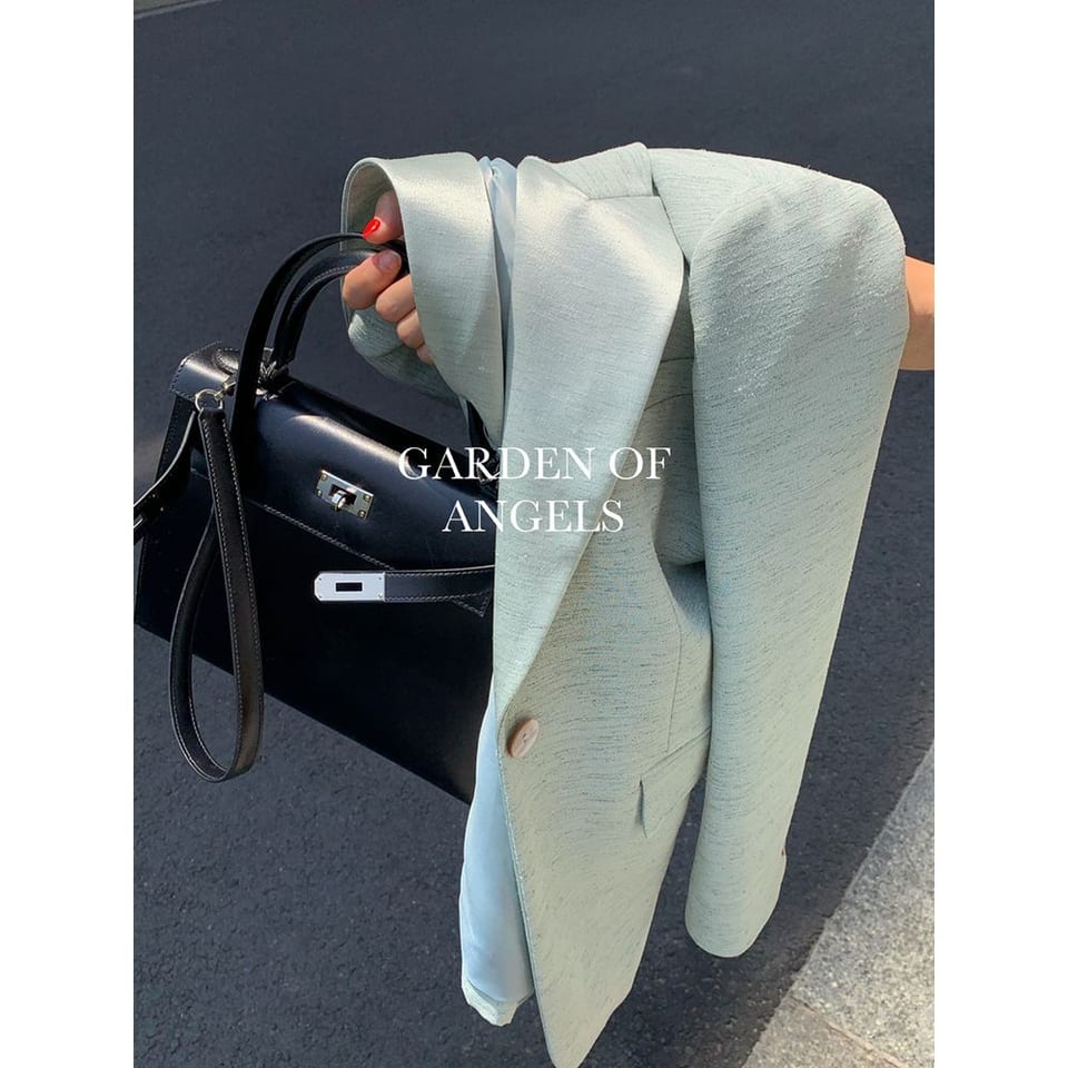 [프리미엄] 클래식 새틴 베스트 미니스커트 / 브라운 민트 추가 이미지 4