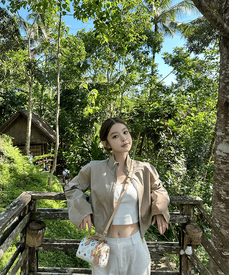 코튼 포켓 숏 봄버자켓 대표 이미지