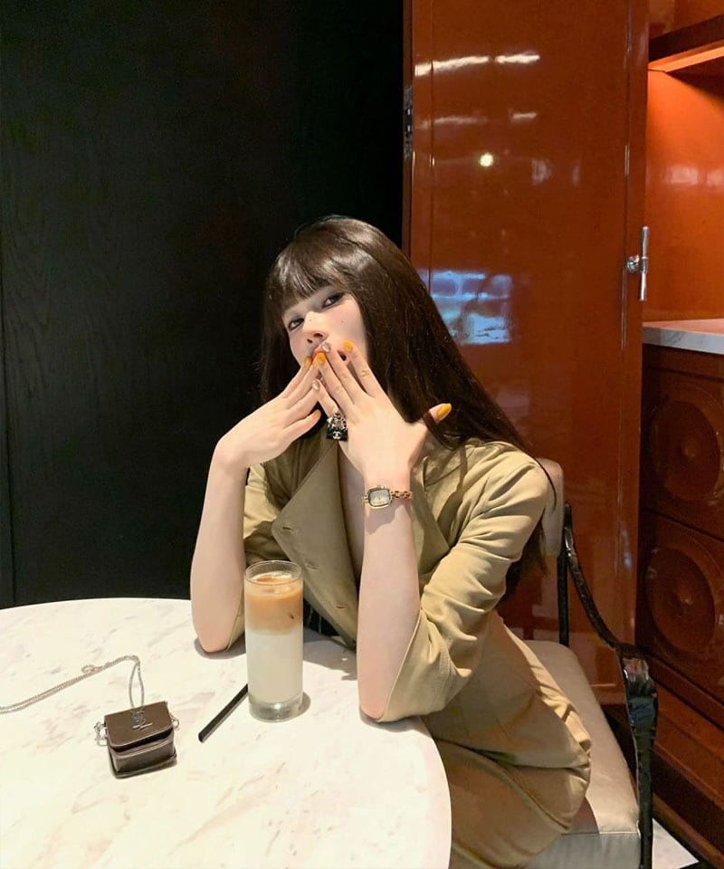 카라 버튼 트렌치 롱 원피스 추가 이미지 2
