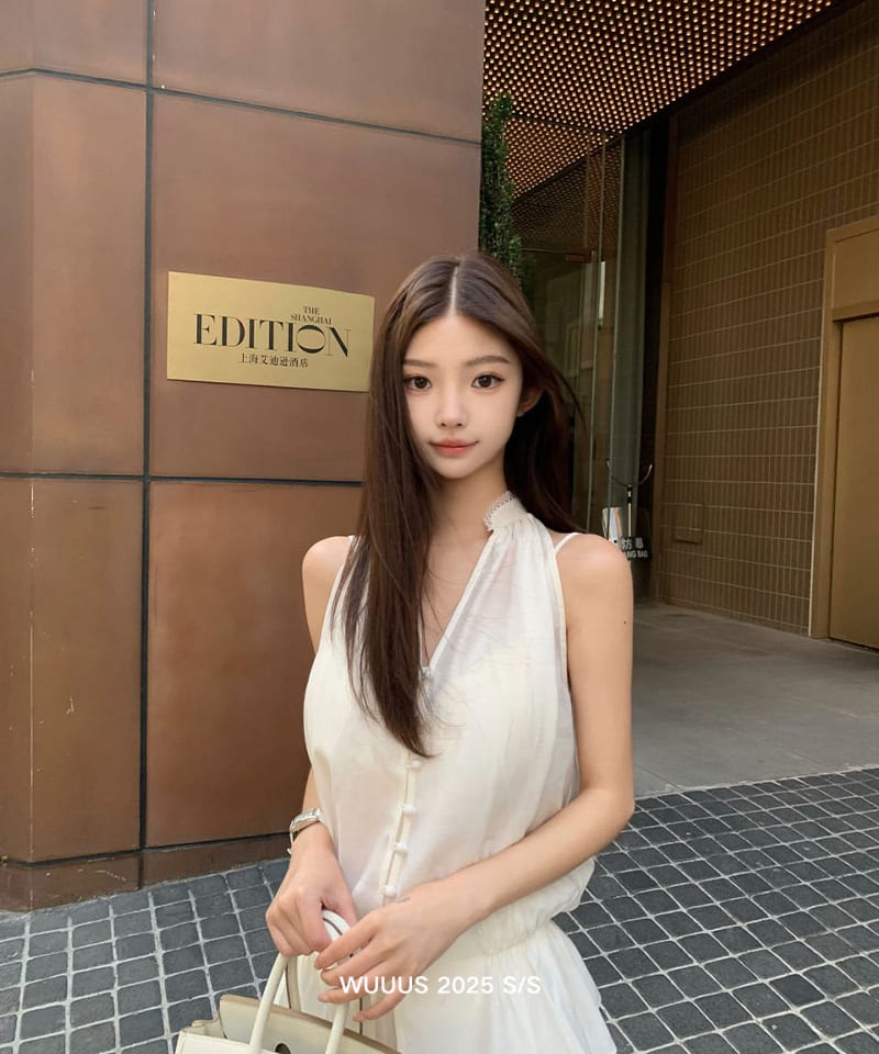 텐셀 플레어 민소매 블라우스 추가 이미지 2