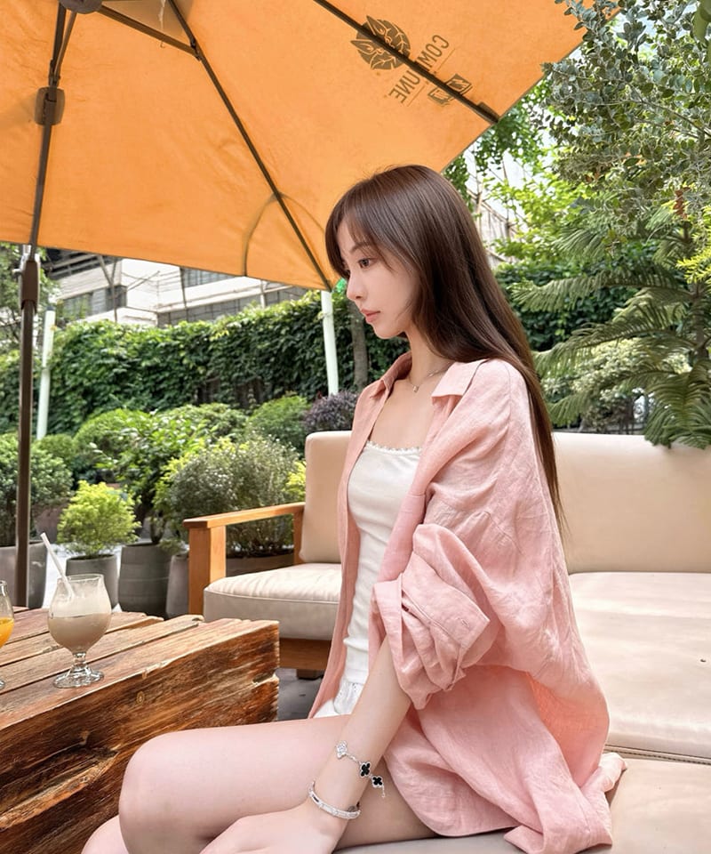 SS 100린넨 릴랙스드 긴팔 셔츠 대표 이미지