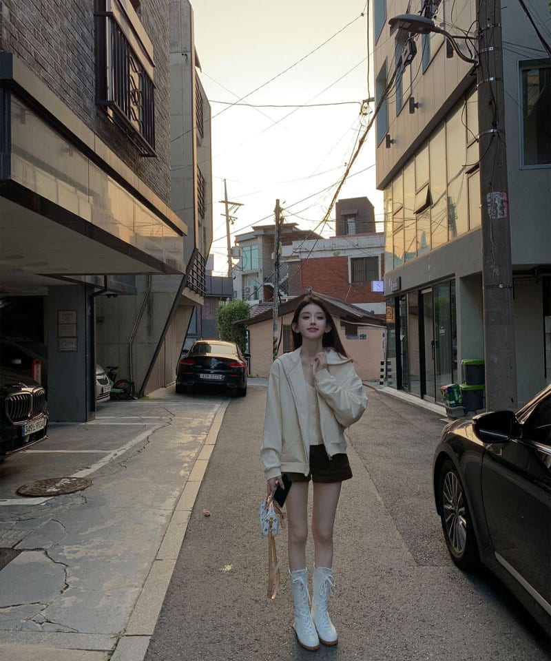 더블 레이어 와플안감 후드집업 추가 이미지 2
