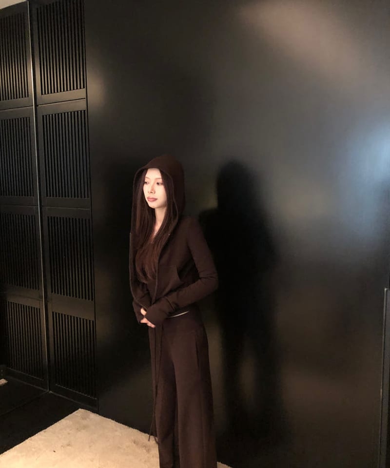 비스코스 후드집업 스퀘어탑 팬츠 쓰리피스 (개별선택) 대표 이미지
