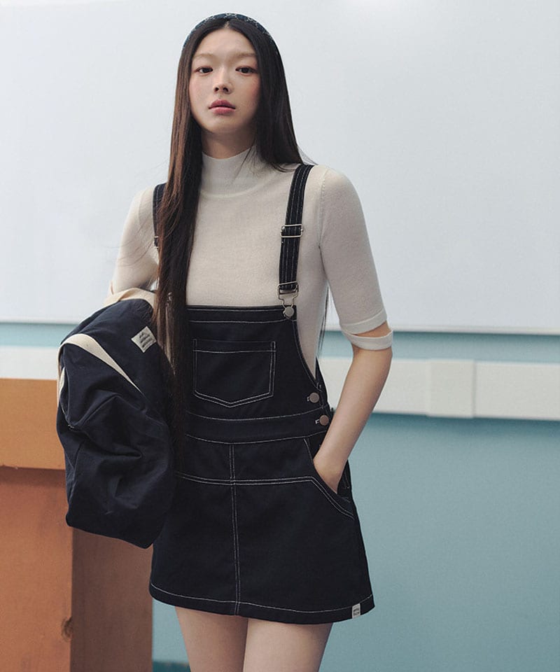 생지데님 오버롤 미니원피스 추가 이미지 2
