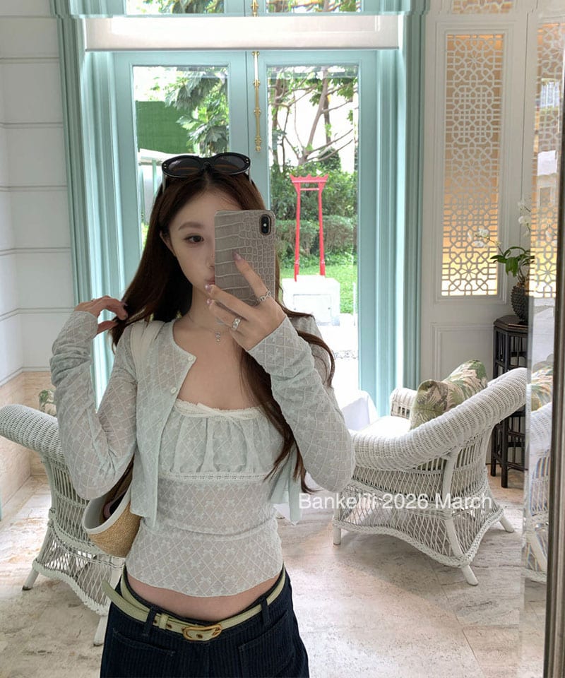 다이아리본 레이스 나시 가디건 투피스 (개별선택) 대표 이미지