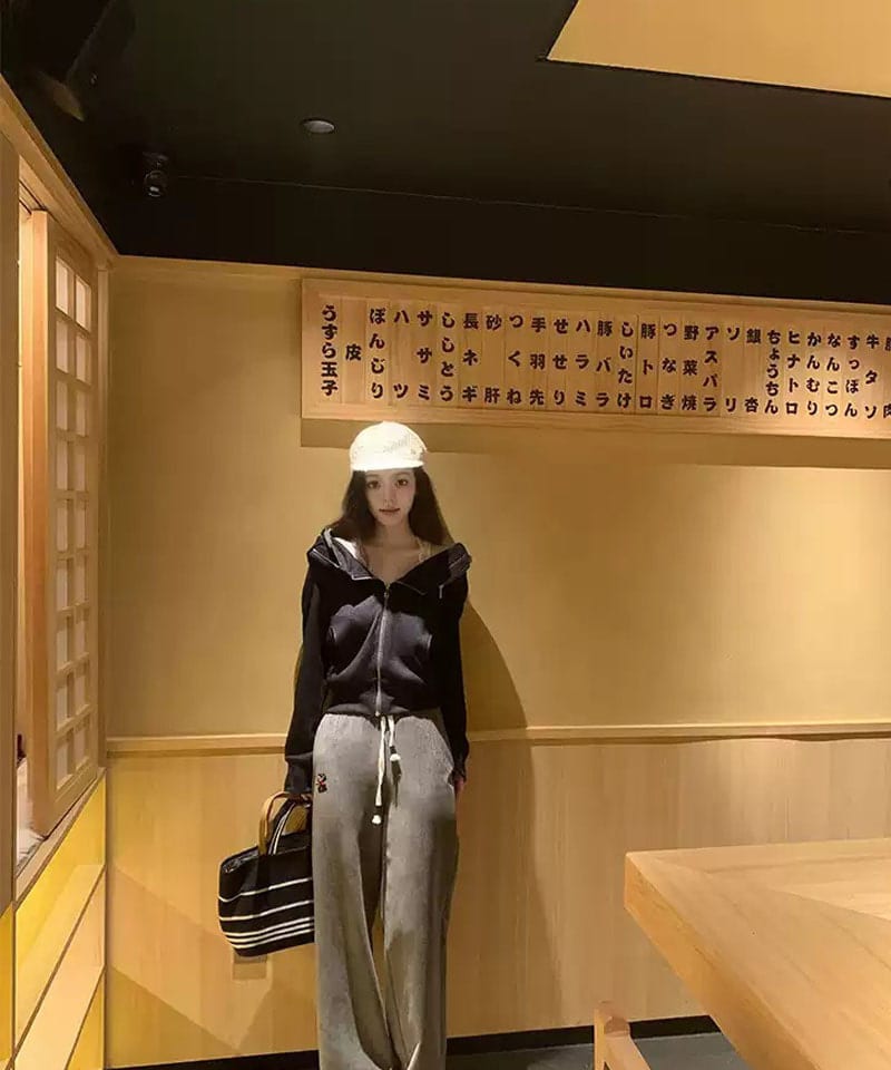 오프숄더 투웨이 루즈 후드집업 추가 이미지 1