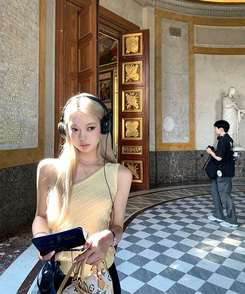 원숄더 비스코스 케이블니트 탑 대표 이미지