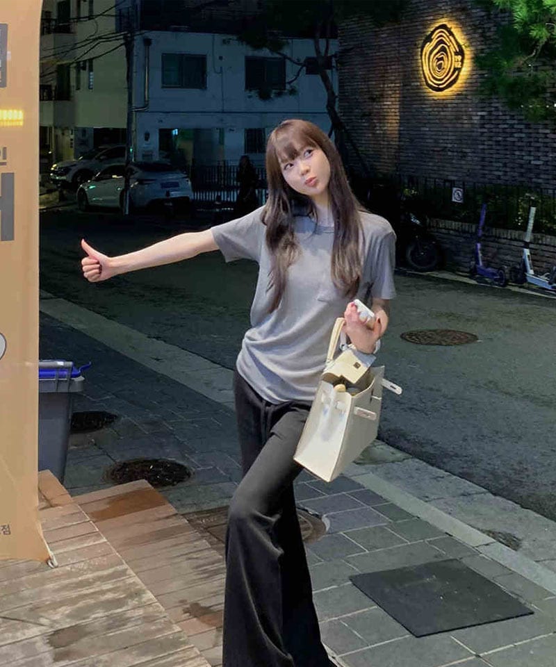 포켓 라운드넥 반팔티셔츠 추가 이미지 2