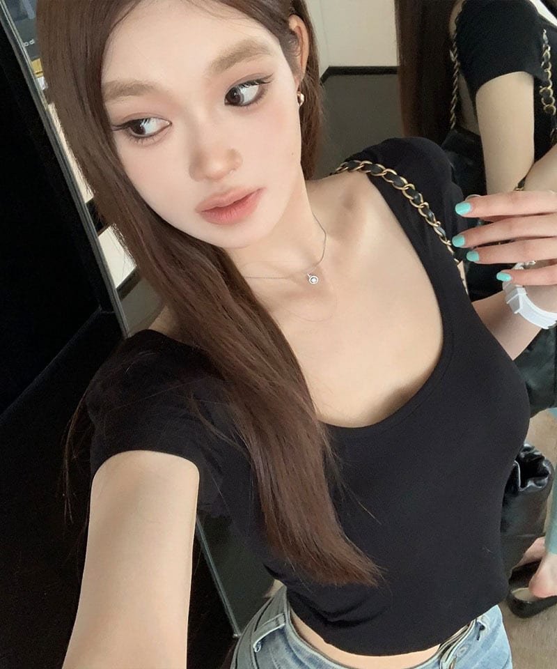 투웨이 캡소매 모달 티셔츠 추가 이미지 2