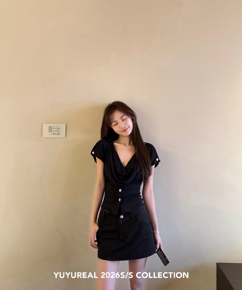 코튼린넨 A라인 미니스커트 추가 이미지 3