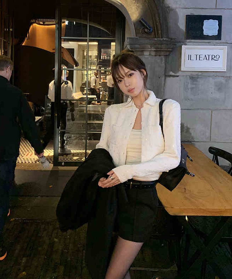 하이웨스트 원포켓 핀턱 숏팬츠 추가 이미지 2