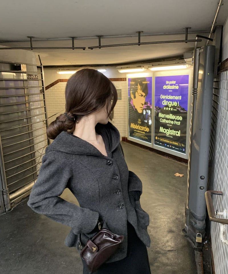 카본 포켓 A라인 후드자켓 추가 이미지 2