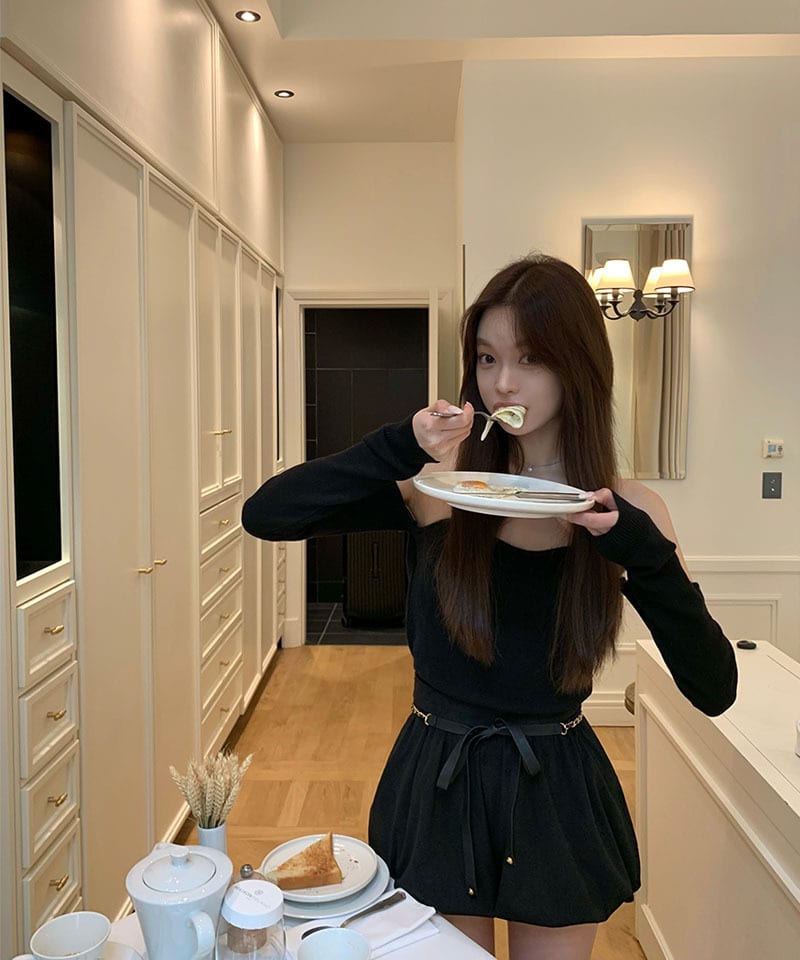 스웨이드 벨벳 벌룬 숏팬츠 추가 이미지 1