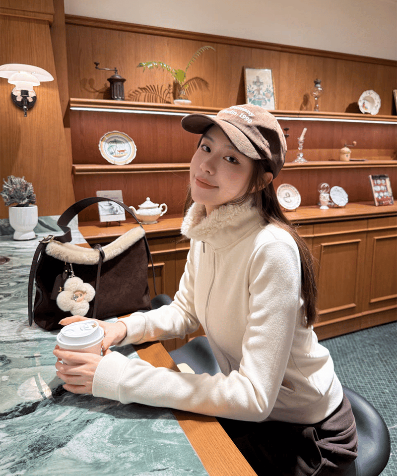 뽀글이 카라 비스코스 집업 대표 이미지