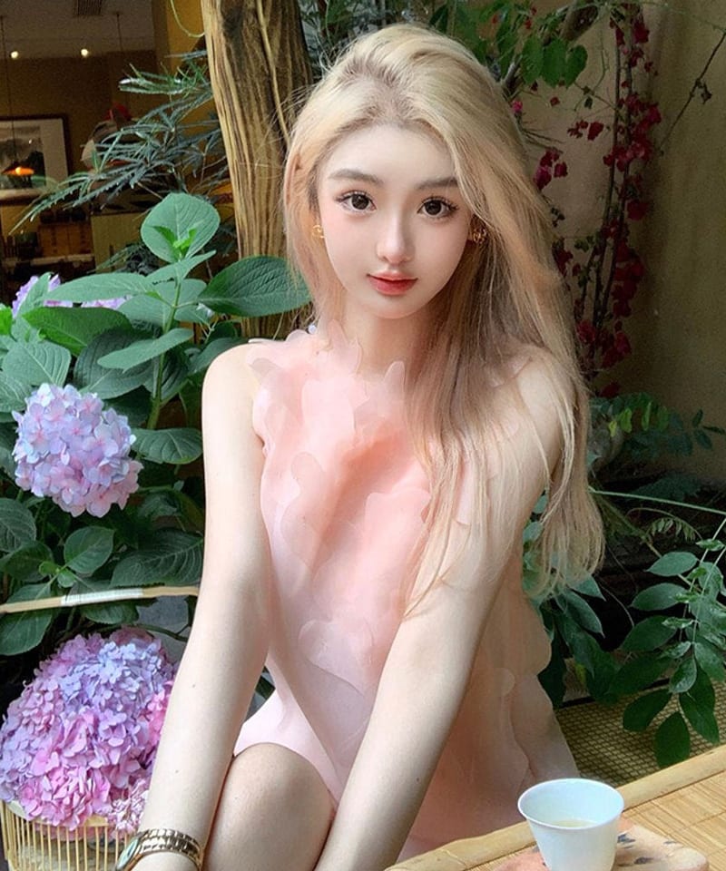 플라워 오간자 탑 or 미니원피스 추가 이미지 1